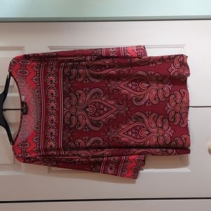 Bob Mackie Wearable art  1X plus sized blouse